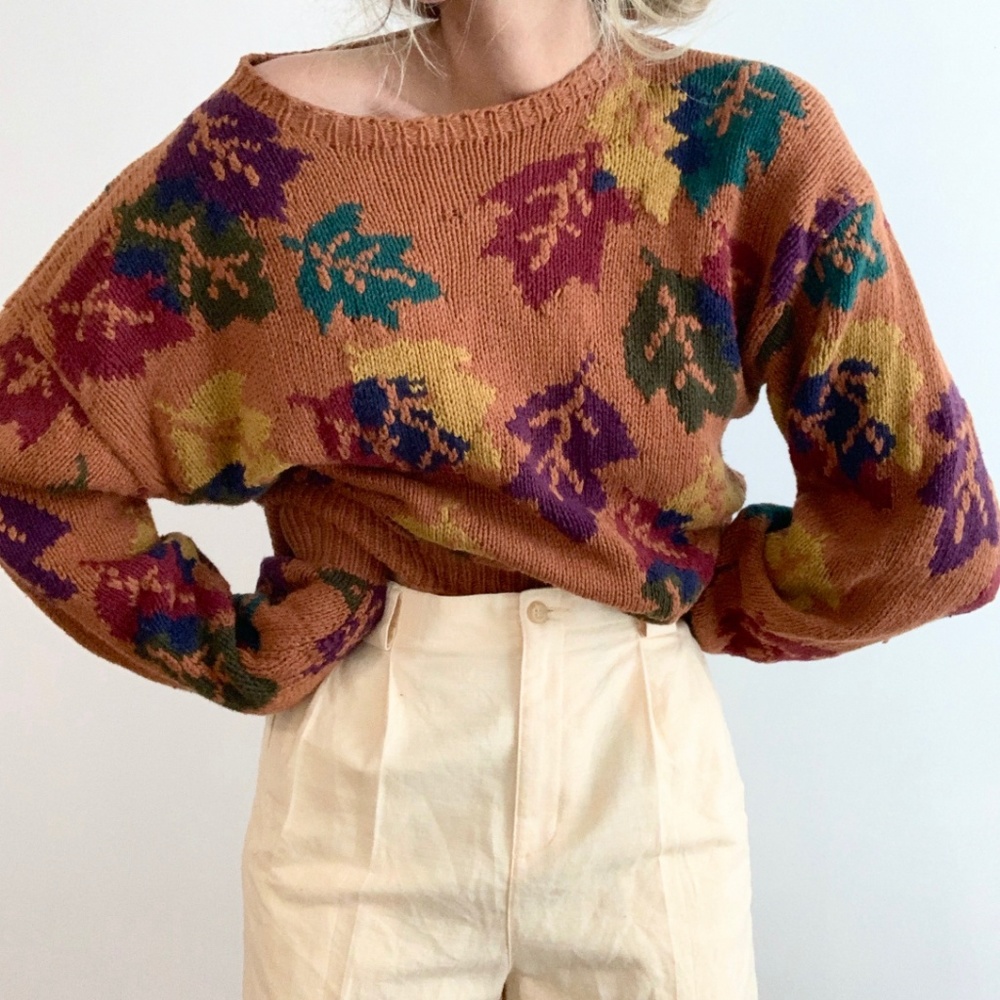 Vintage Oversized Chunky Knit Pullover